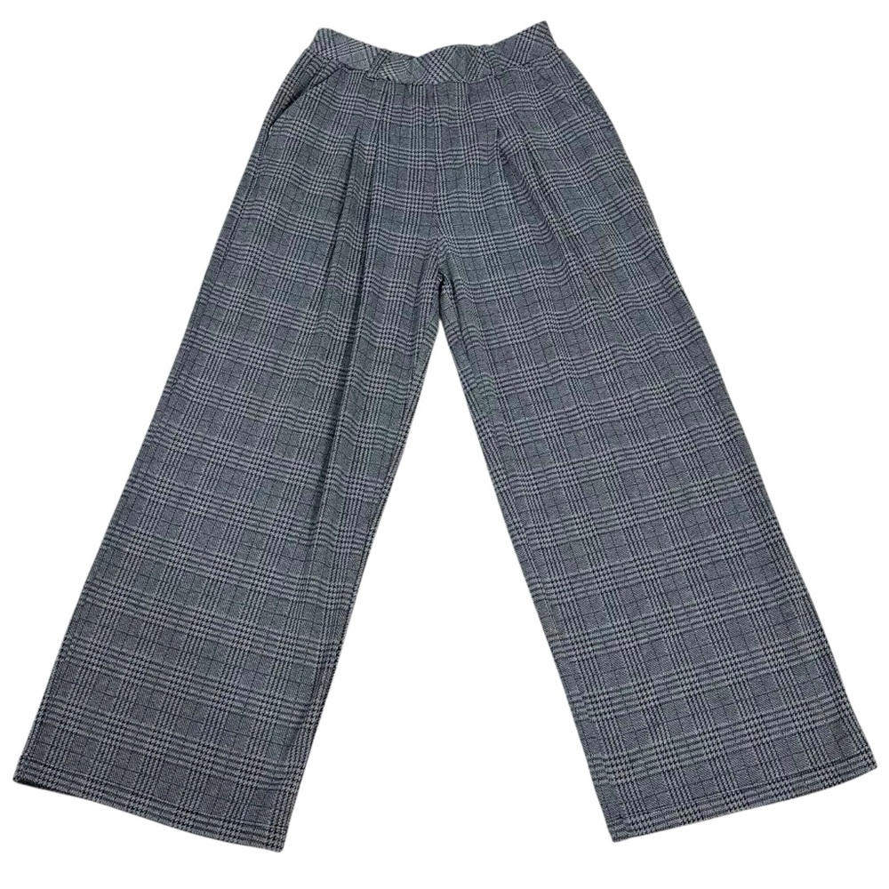 HALARA Gray Plaid Wide Leg Pants - Picture 7 of 11